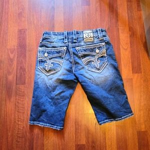 Rock Revival jean shorts mens 32